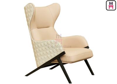 Chine Couleur faite sur commande de chaise simple en cuir de luxe de sofa haute - arrière pour le lobby et le Hall d'hôtel à vendre