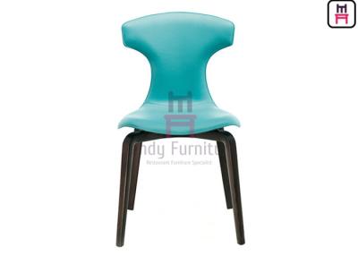 China Montera Wings Furniture Dining Chairs Leather / Ash Wood Feets Solid Structure for sale