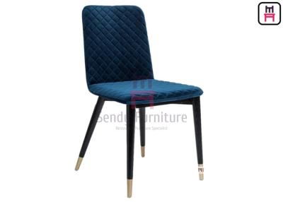 China Firm Structure Solid Wood Restaurant Chair Rhombus Pattern Velvet With Armerest for sale