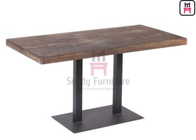 China Durable Restaurant Dining Table Indoor 3/4/5cm Thickness With Solid Wood Face for sale