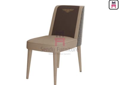 China Leather Hotel Restaurant Chairs Fully Upholstered Dual Color Contemporary Style for sale