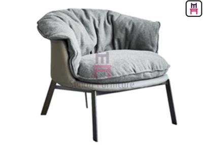 China Upholstered Unfolder 0.6cbm Metal Base Sofa Chair Height 45cm for sale
