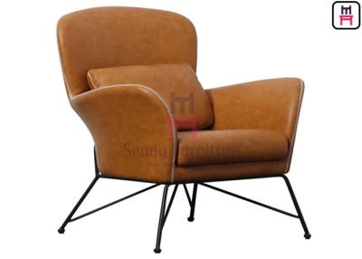 China Altos apoyabrazos traseros 0.55cbm solo Sofa Chair de la pierna del metal en venta