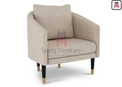 China Wood 0.5cbm Fabric Upholstered Easy Chair 64*60*76cm for sale