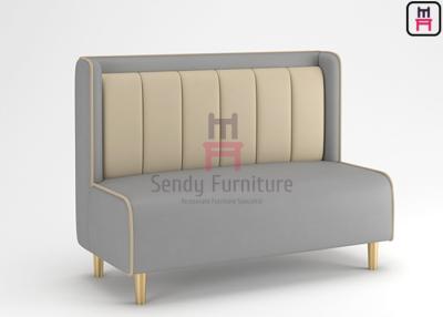 China Hoge Achter Dubbele Kleur 1.2cbm 4ft Bekleed Sofa Booth Te koop