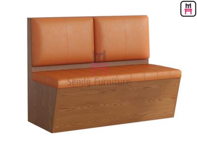China Waterproof Laminate PU Leather Upholstered Restaurant Booth 3.8cbm for sale
