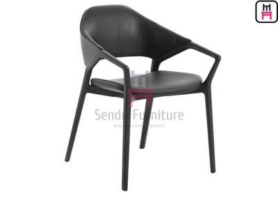 China H81cm Ash Wood Restaurant Chairs Artisanal Fabrication With Armrests for sale