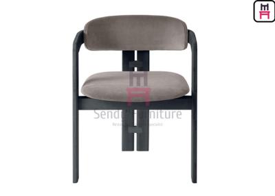 China Integrated Cushion Ash Wood Chair W57cm Electroplating Feet For Hotel for sale