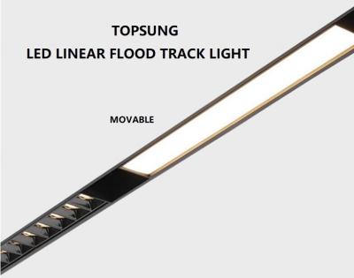 China Ultra fina 4 pés LED painel de teto luzes 48v sistema linear holofotes à venda