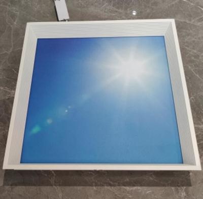 China Luz do céu azul nuvens embutidas 450x450mm LED decorativo painel de teto luz,placa decorativa LED painel à venda