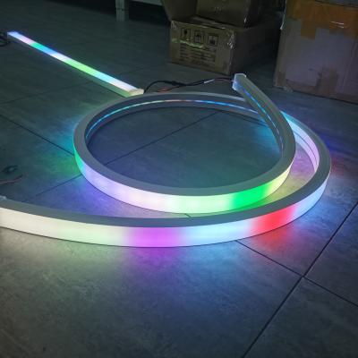 China Topsung 50*25mm led neon flex strip 24v led neon light silicone neon rope 12v neon bulbs & tubes for sale