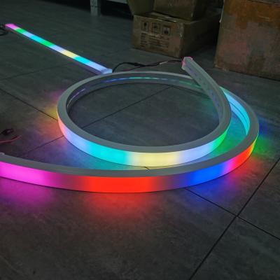 China 40 mm de neon RGBW programável led flexível 24 V RGB luz tipo neon tape 5050 SMD tubos macios de mudança de cor à venda