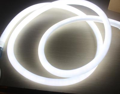 China 360 grados redondo LED neon flex 16mm mini luz de cuerda 12V color blanco neonflex banda de cuerda en venta