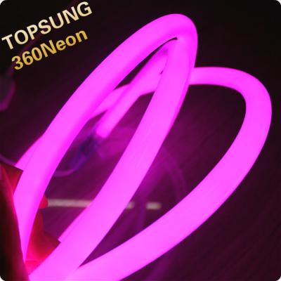 Chine 360 ronds mini néon flexible flexion LED feux de bande ruban rose violet couleur 24v à vendre