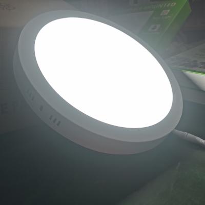 China 12w LED Panel Luz De Flush montado Lámpara de sala de estar 170mm Lámpara redonda para interiores Modernas luces de techo LED en venta