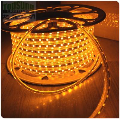 China Hot sale 50m yellow AC led strip  220V 5050 SMD 60LED/M Manufacturer for sale