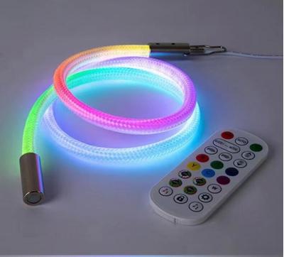 Chine Couverture tissée RGBww à 360 degrés flexible pixel tube doux 20mm style promotionnel OEM flexible bande lumineuse au néon à vendre