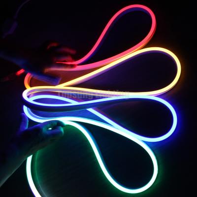 China 11x19mm side view waterproof outdoor led neon flex rope 2835 smd pvc led rope light for making sign for sale