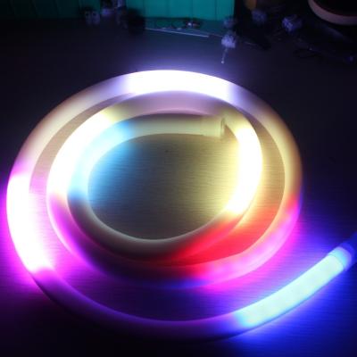 China 20m muy direccionable DMX LED neón flex RGB 360 grados persiguiendo tubo de neón 18mm en venta