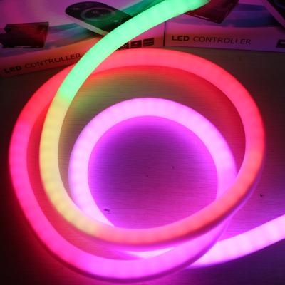 China Nova luz de neon flex de silicone de 24 volts RGB digital endereçável dmx LED neon flex 360 à venda