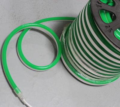 China 24V 14x26mm high brightness green colored jacket 164' spool best led neon flex price for sale