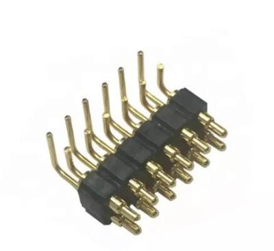 China Brass Spring Probes Right Angle Pogo Pins Connector Magnetic 1 To 4 Pin for sale