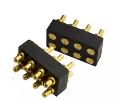 China 5p 12p Spring Test Probe Pogo Pin On Connector Gold Plated Brass Pogo Pin 15mm for sale