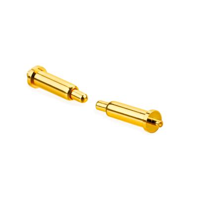 China Spring Loaded Usb Pcb Mount Pogo Pins Male Female 2.7mm Golden Plating for sale
