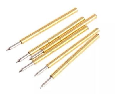 China 15A 4mm Brass Probe POGO Pin Dip Gold Plated High Current for sale