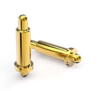 China High Precision Brass Contact 4mm Double Sided Pogo Pins Spring Loaded Double Head for sale