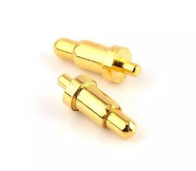 China Charging Double Row 5P 6P 8P Brass SMD Pogo Pins Magnetic Gold Plated Connector for sale