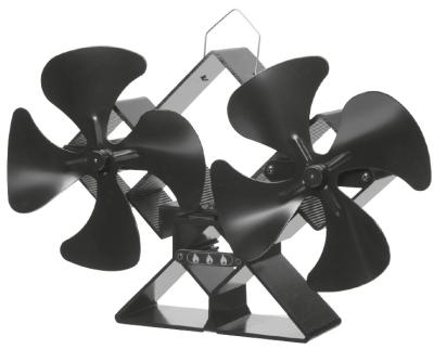 Chine OEM ODM Heat Powered Stove Fan 0.01mm Alu. ABS Home Application à vendre