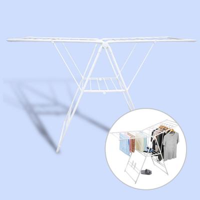 China Indoor And Outdoor Foldable Clothes Drying Rack With Steel Alloy Body for sale