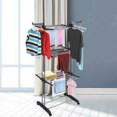 China Shoe Cabinet Floor Furniture Foldable Clothes Drying Rack Multifunctional for sale