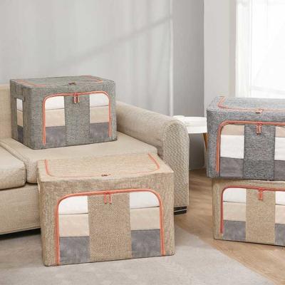 China Multiscene Cube Fabric Household Storage Containers Breathable 23.6*16.5*15.7inches for sale