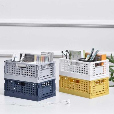 China Odorless Collapsible Plastic Container , Reusable Plastic Stacking Baskets for sale