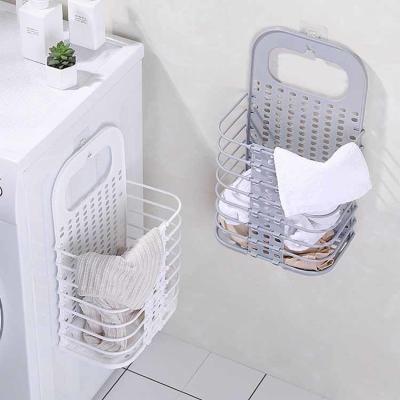 China Portable Multifunctional Collapsible Wall Laundry Hamper For Bathroom Save Space for sale