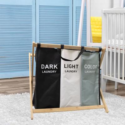 China Foldable Breathable Collapsible Laundry Hamper For Dirty Clothes Sorter Lightweight for sale