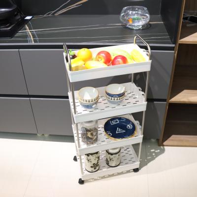 China Detachable Waterproof Home Storage Carts 4 Tier 86*40*22cm Installable for sale