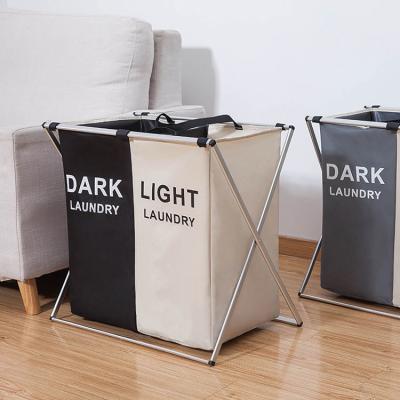 China Waterproof Breathable Collapsible Laundry Hamper With Velcro Straps Space Saving for sale