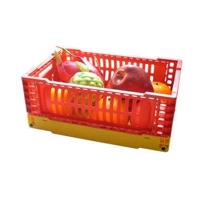 China Food Grade PP Plastic Folding Storage Crate 5L Multicolor for sale