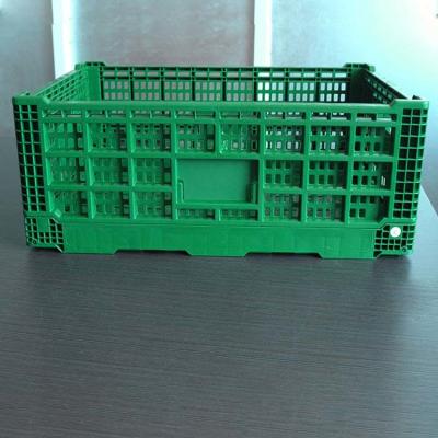 China PP Material Vented Type Plastic Collapsible Crate Fruit Use 600x400x180Mm for sale