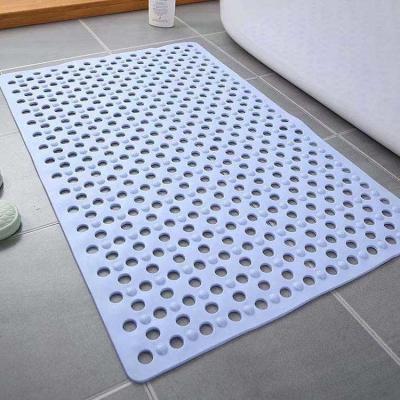 China Silicone Drain Holes Square Tub Mats For Stand Up Showers for sale