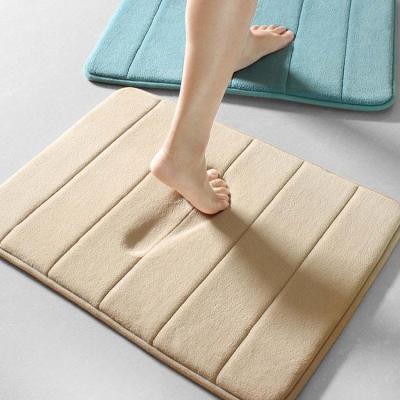 China Quick Drying Absorbent Anti Slip Bath Mat Soft Memory Foam for sale