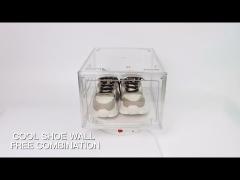 Magnetic Plastic Acrylic Shoe Boxes
