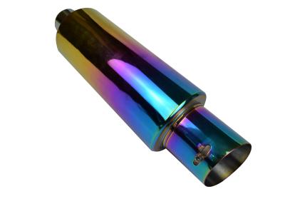 China Rainbow Color 18.5 Inch 2.5 Inlet 4 Outlet Exhaust Tip for sale
