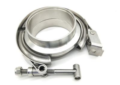 China Stainless steel V-band flange clamp assembly stainless steel exhaust clamp for sale