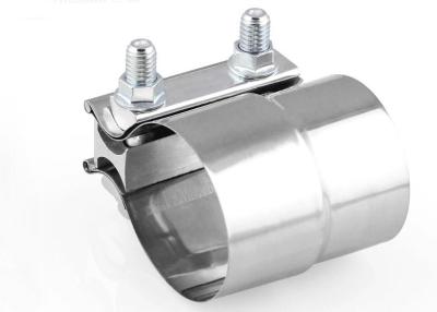 China Junção de extremidade de aço inoxidável resistente da braçadeira da exaustão de Lap Joint Exhaust Band Clamp à venda