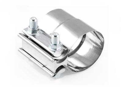 China Car Part Stainless Steel Exhaust Sleeve Butt Joint Clamp Exhaust Pipe Sleeve Coupler 2.0