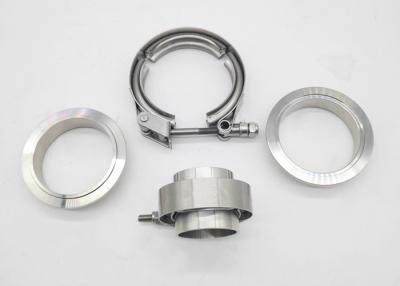China Quick Release Grooved 6 Inch Stainless Steel Exhaust Clamps for sale
